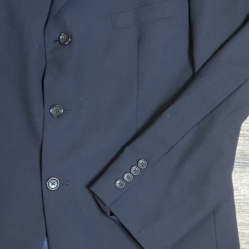 Brooks Brothers Stretch Blazer Men's 44R Wool Navy Preppy Classic Career READ